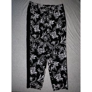 White House Black Market Floral Joggers